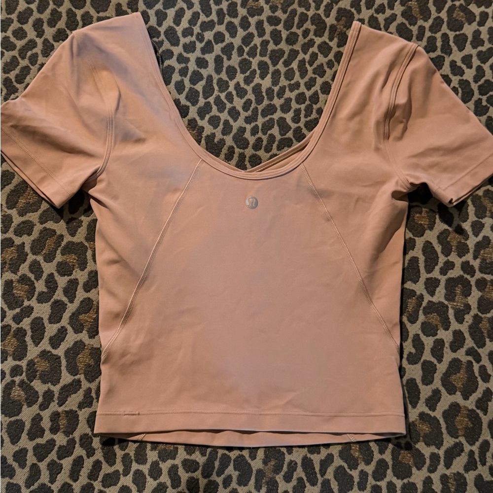 Lululemon Athletica Clay Pink Crop Top